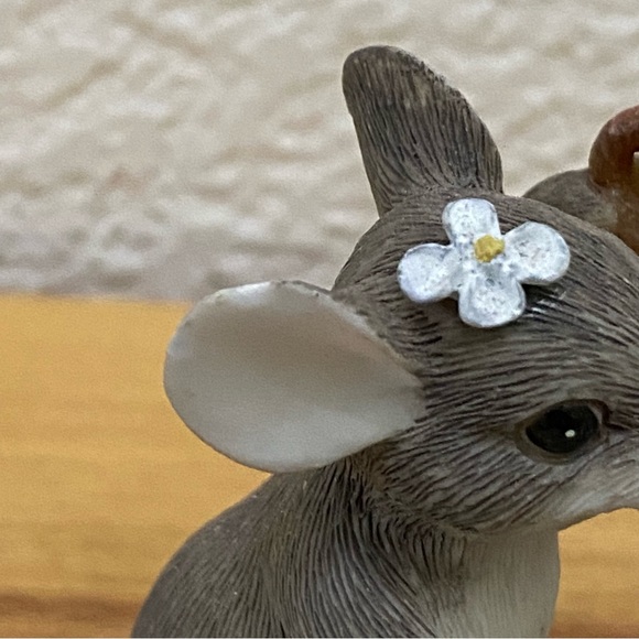 Vintage Fitz Floyd Charming Tails “Keeping Our Love Alive” Ceramic Mice Figurine - Picture 14 of 15